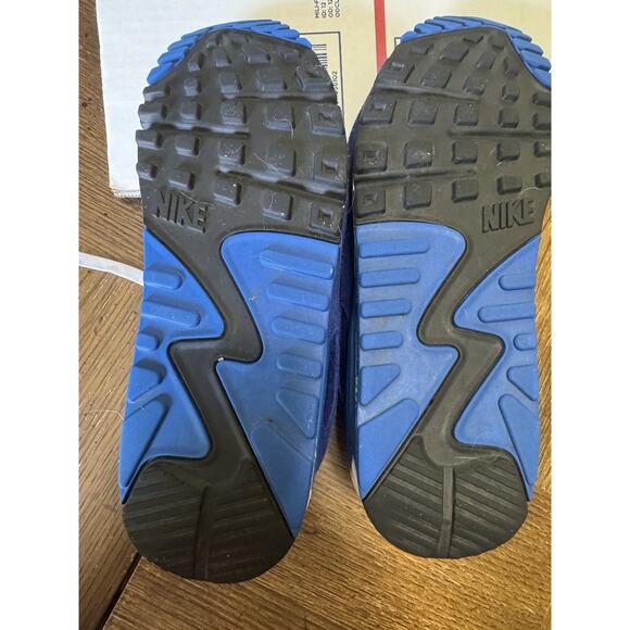 Nike Air Max 90 Mens Sz 8 Shoes Blue White Suede Athletic Low Trainer Sneakers main image 11